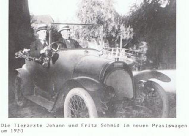 Tierarzt Praxisauto 1920, Region Bern